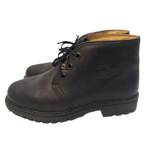 Vintage Havana Joe Chukka Ankle Boots Black Leather 0201 Spain Mens Size EUR 37